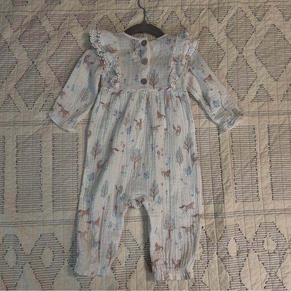 Elegant Baby Organic Muslin Jumpsuit Size 6-9 months - Picture 5 of 5